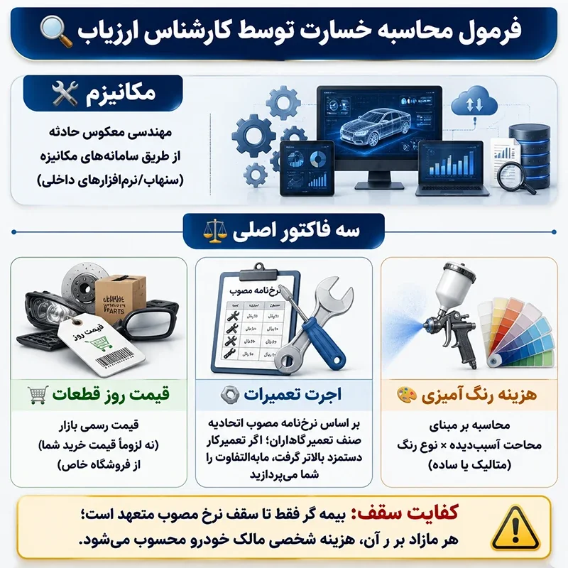 نحوه محاسبه خسارت