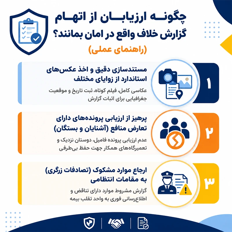 جلوگیری از اتهام گزارش خلاف واقع