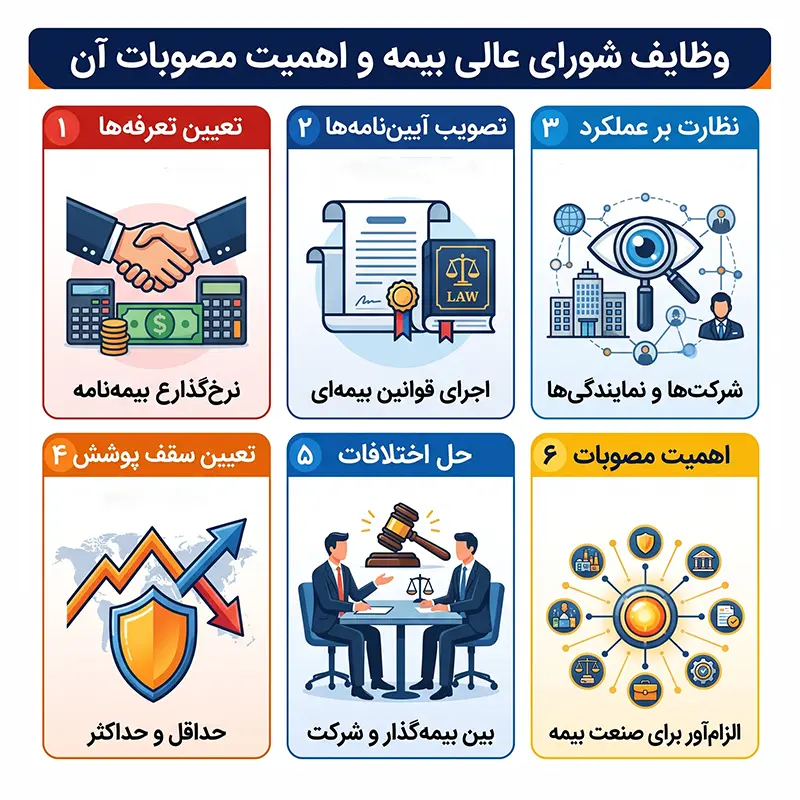 وظایف شورای عالی بیمه